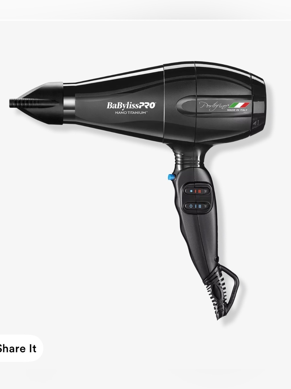 BaByliss Black Hair Dryer - Portofino